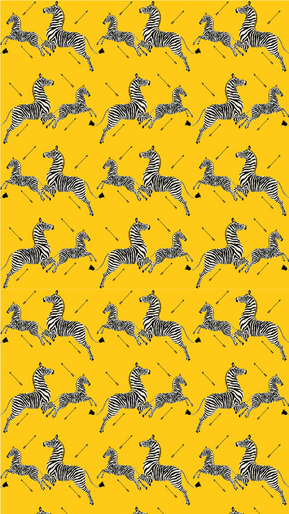 Empapelado Zebras Amarillo