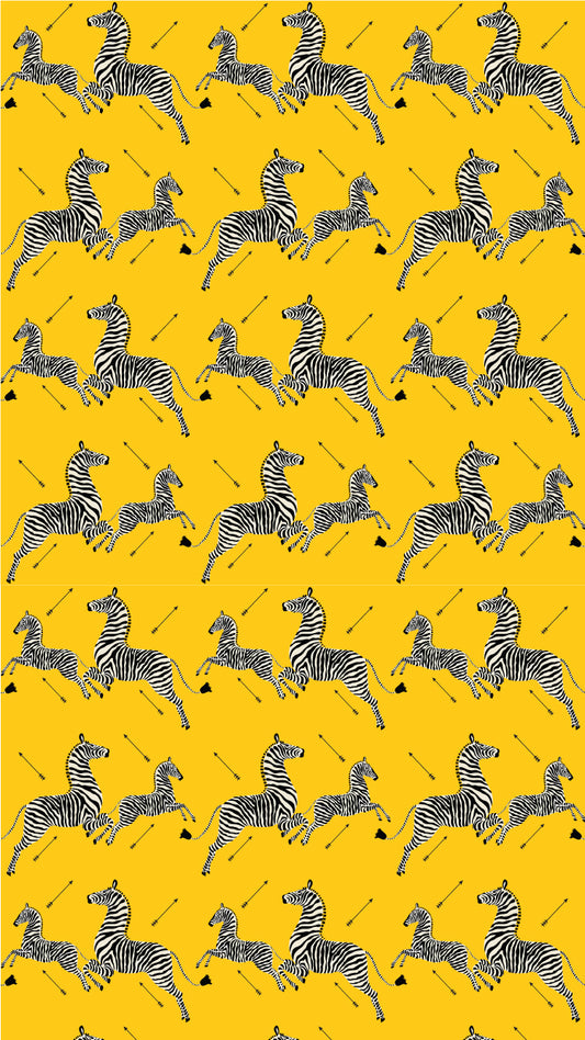 Empapelado Zebras Amarillo