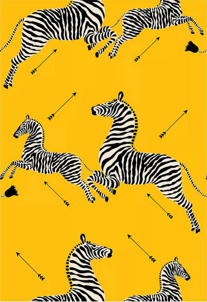 Empapelado Zebras Amarillo